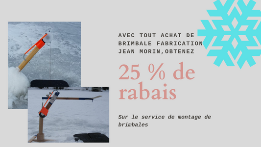La pêche sur glace approche, voici une opportunité de sauver temps et argent !